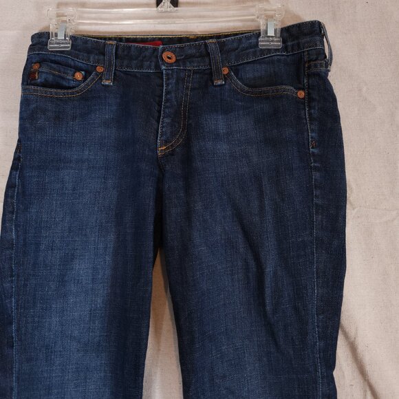 AG Adriano Goldschmied the Club Flare Blue Jeans Womens Size 27R Denim Pants - Picture 9 of 15